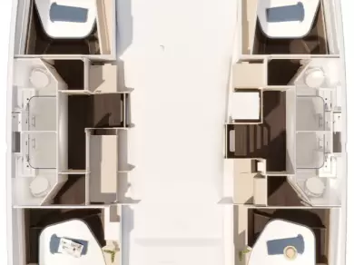 Fountaine Pajot Fountaine Pajot FP 44 Quatuor - 4 cab. mieten Trogir