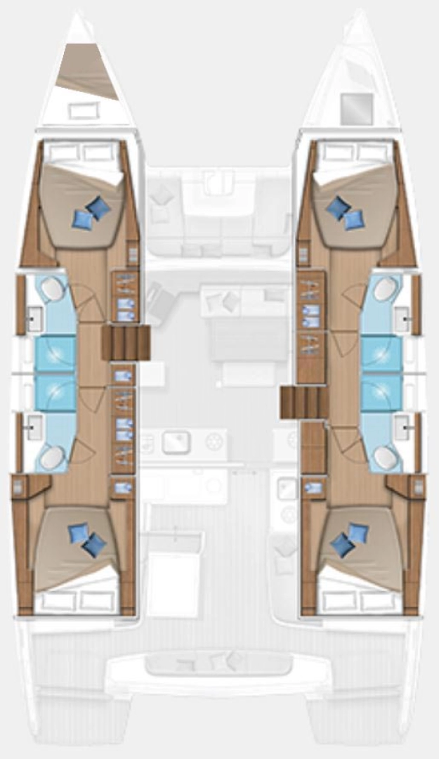 Ein Lagoon Lagoon 46 mieten in Deme of Volos