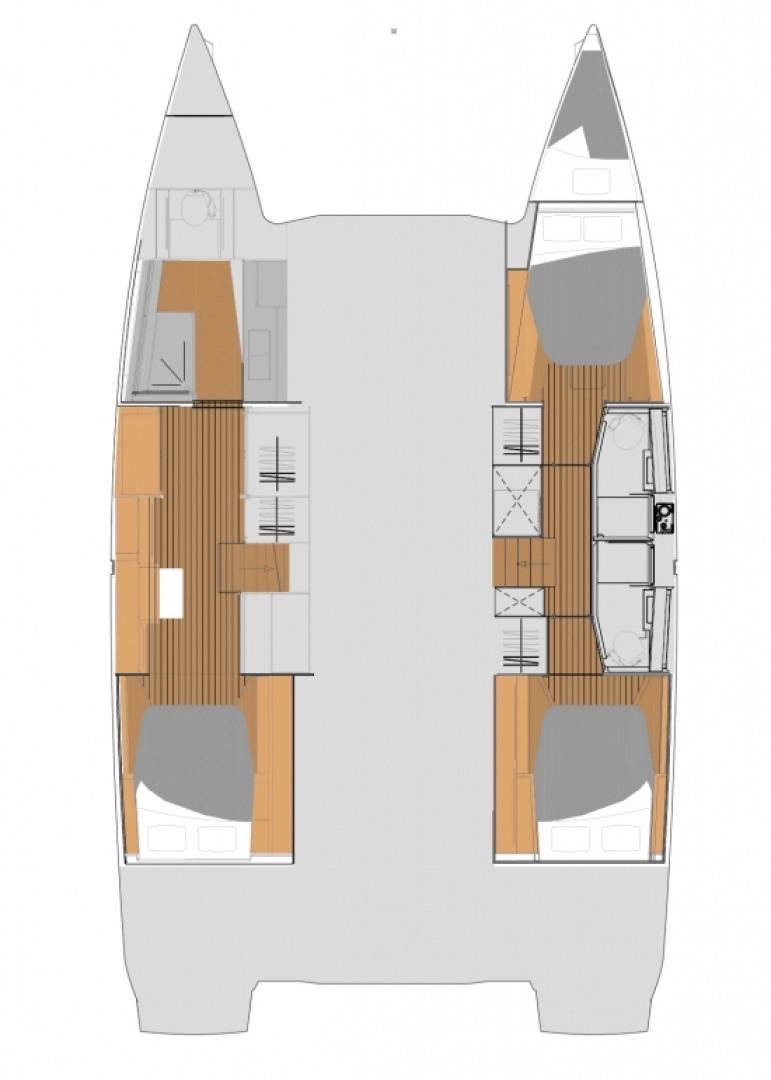Katamaran mieten in Seget Donji - Fountaine Pajot Fountaine Pajot Elba 45 - 3 + 1 cab.