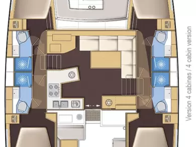 Bootsverleih Lagoon Lagoon 450 Sport Top Zadar Samboat