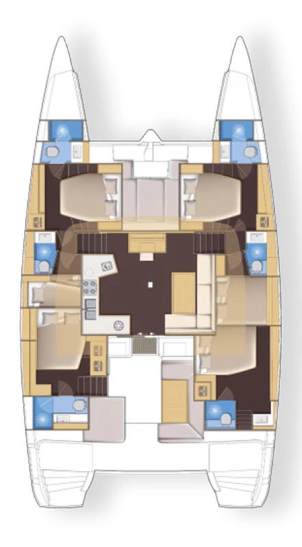 YachtCharter in Álimos - Lagoon Lagoon 52 auf SamBoat