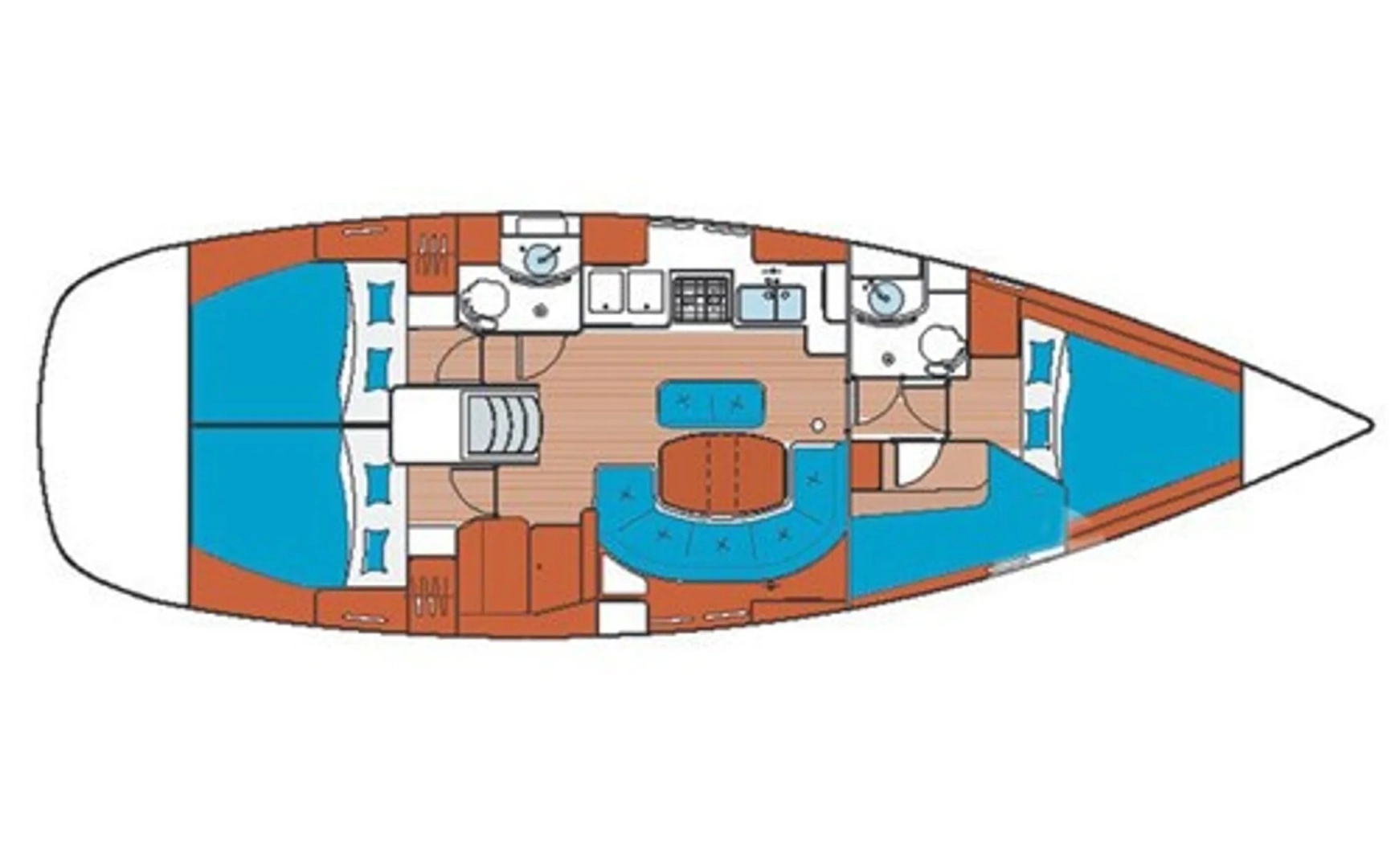 Bootsverleih Bénéteau Oceanis 411 Clipper Pirovac Samboat