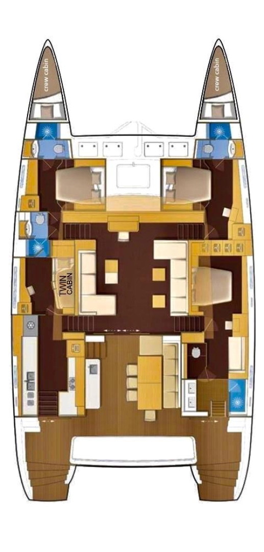 Vermietung Katamaran Lagoon mit Führerschein