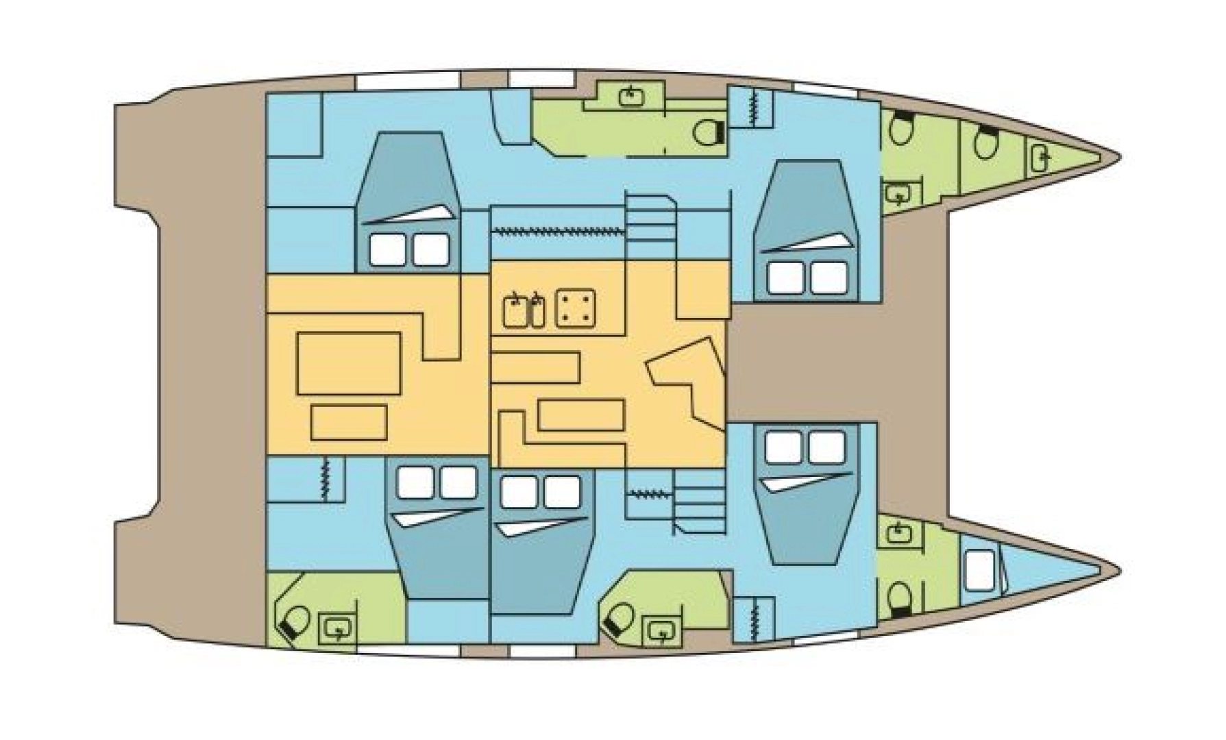 Vermietung Katamaran Fountaine Pajot mit Führerschein