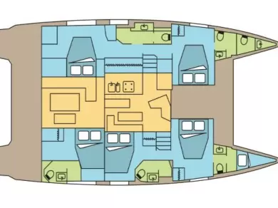 Vermietung Katamaran Fountaine Pajot mit Führerschein