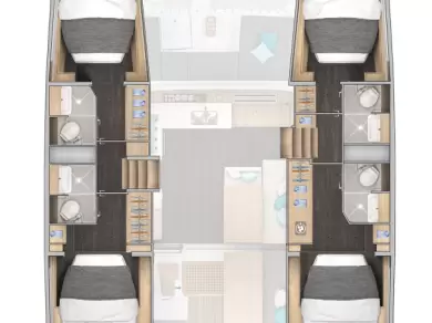 Boot mieten Kos günstig Lagoon 43