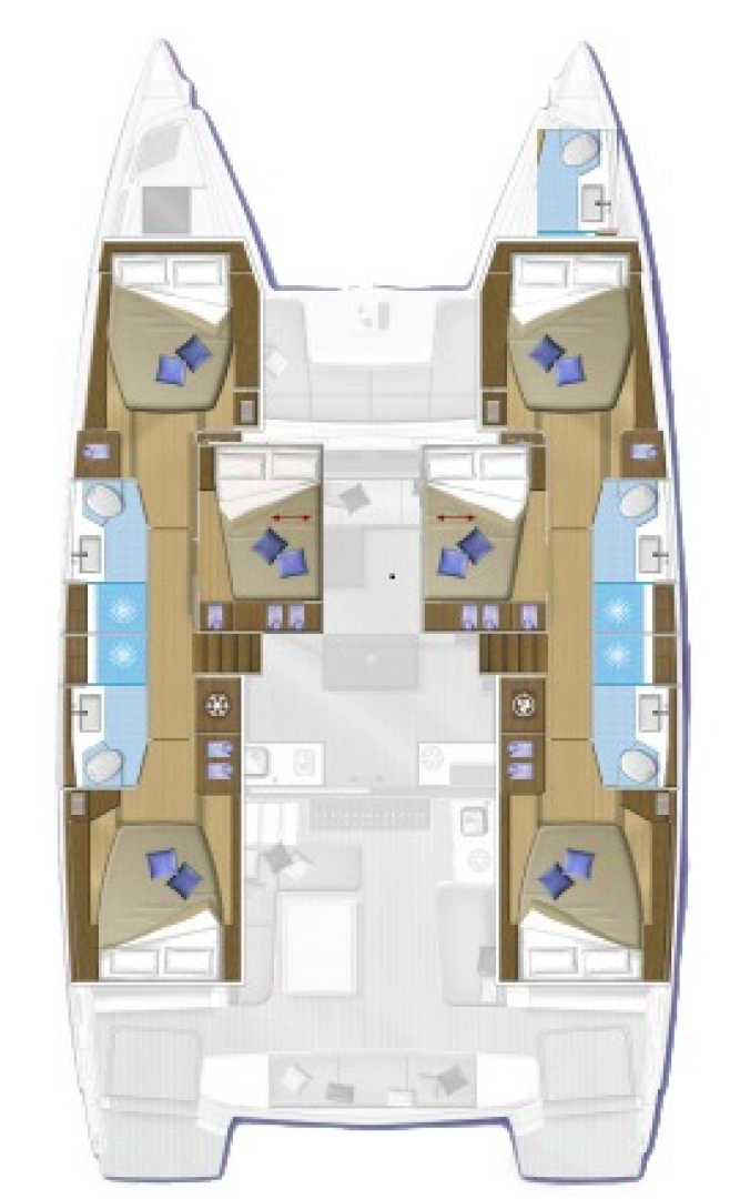 YachtCharter in Nidri - Lagoon Lagoon 50 auf SamBoat