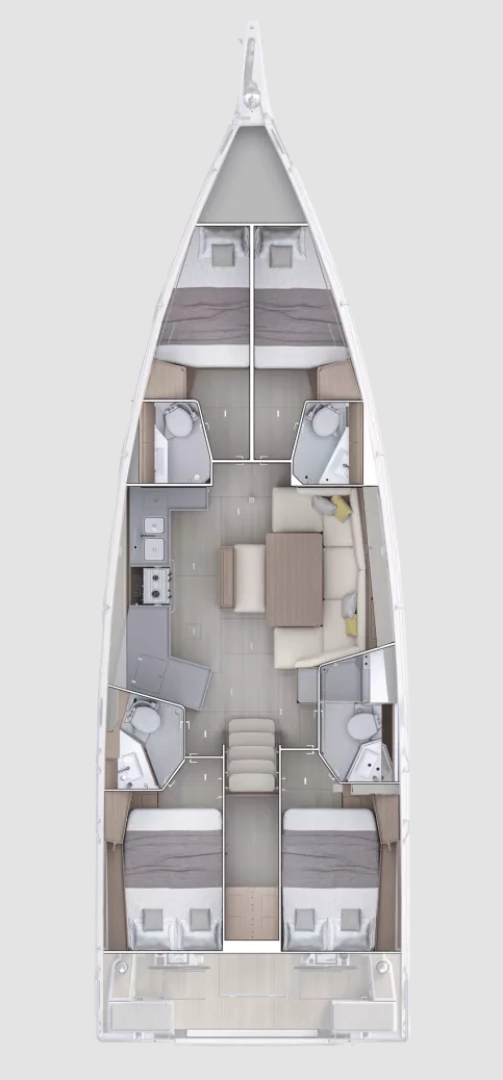 Vermietung Segelboot Bénéteau mit Führerschein