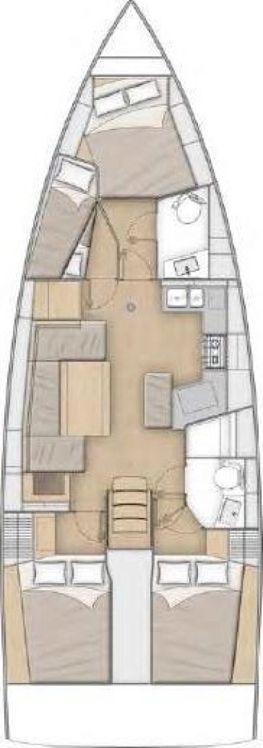 Vermietung Segelboot Bénéteau mit Führerschein