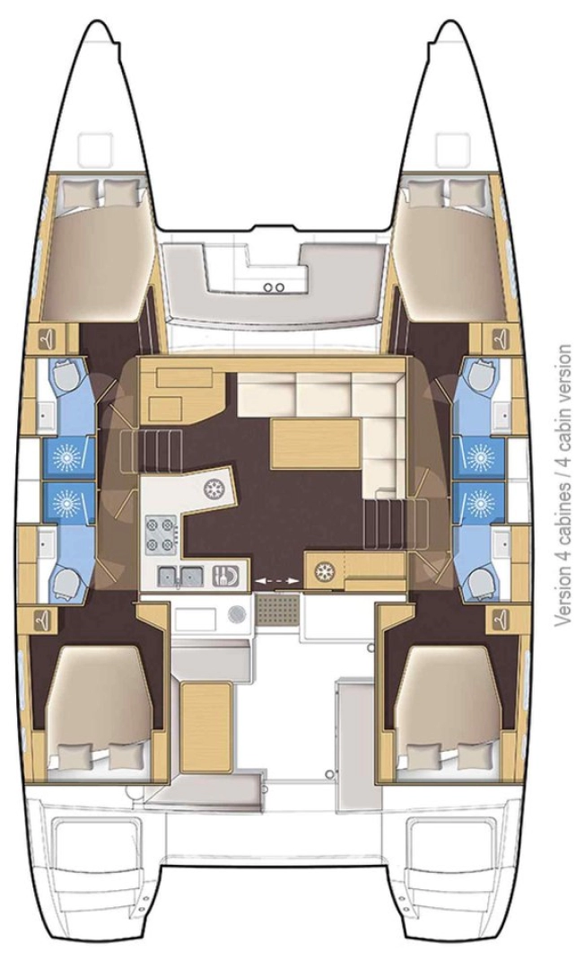 Bootsverleih Lagoon Lagoon 450 Sport Top Palma de Mallorca Samboat