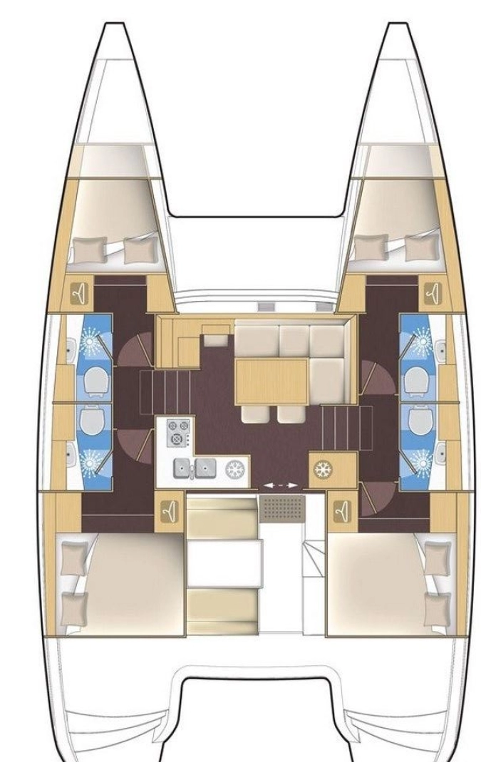 Vermietung Katamaran Lagoon mit Führerschein