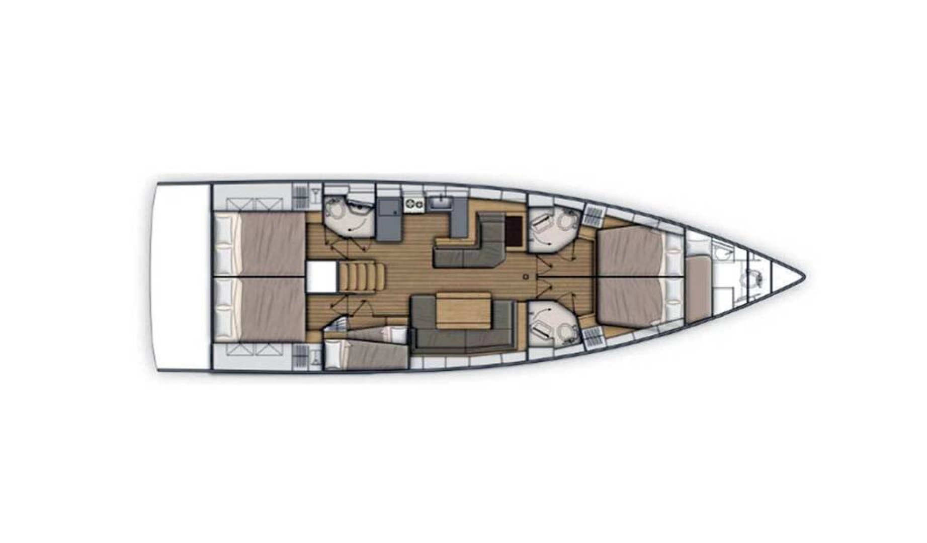 Vermietung Segelboot Bénéteau mit Führerschein