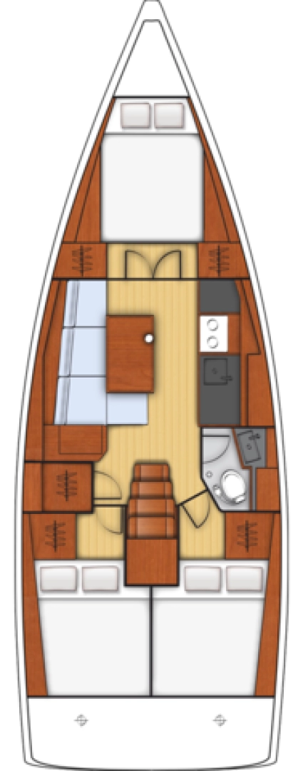Bénéteau Oceanis 38 mieten Fethiye