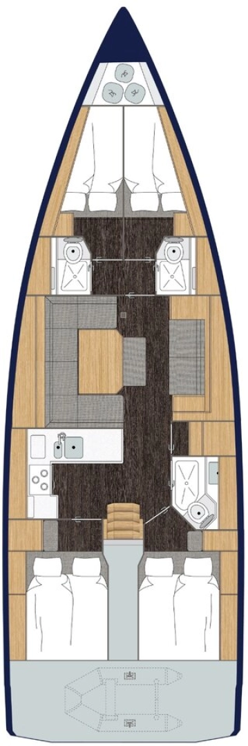 Vermietung Segelboot Bavaria mit Führerschein