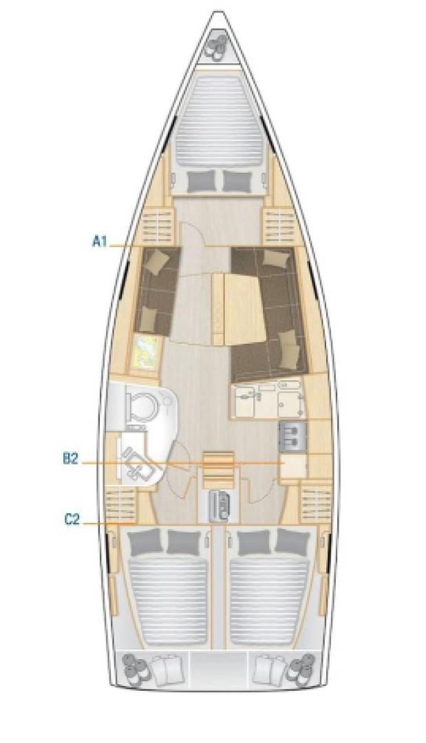 Bootsverleih Hanse Hanse 388 Seget Donji Samboat