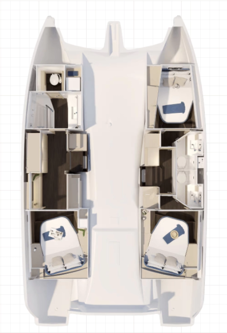 Vermietung Katamaran Fountaine Pajot mit Führerschein