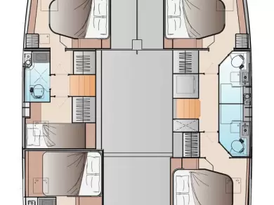Katamaran mieten in Frenchtown - Fountaine Pajot Fountaine Pajot FP 48 Quintet 5