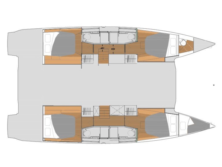 Katamaran mieten in Olbia - Fountaine Pajot Elba 45