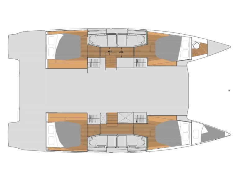 Katamaran mieten in Olbia - Fountaine Pajot Elba 45