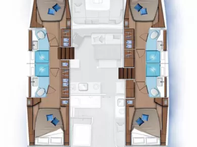 YachtCharter in Marsh Harbour - Lagoon Lagoon 46 auf SamBoat