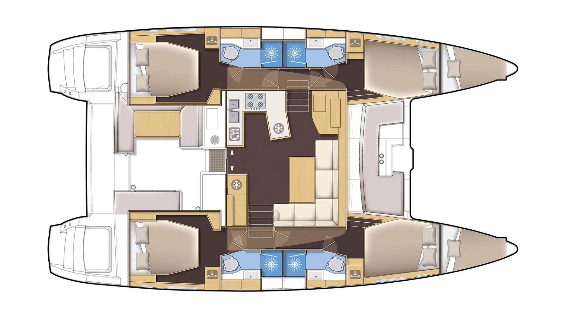 YachtCharter in Gouviá - Lagoon Lagoon 450 F auf SamBoat