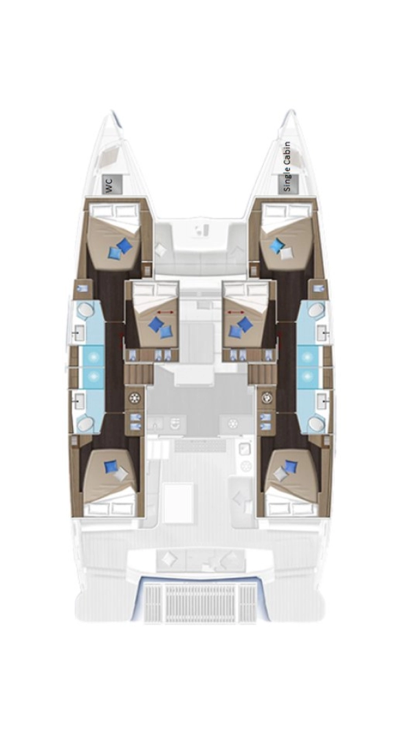 YachtCharter in Lavrion - Lagoon Lagoon 51 auf SamBoat