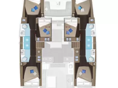 YachtCharter in Lavrion - Lagoon Lagoon 51 auf SamBoat