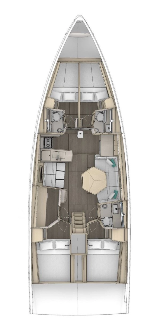 Segelboot mieten in Seget Donji - Dufour Dufour 48