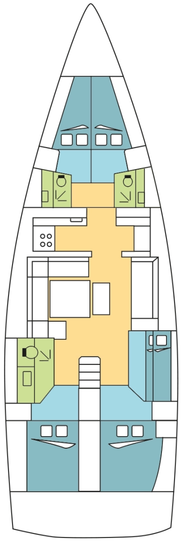 Bootsverleih Dufour Dufour 500 Grand Large Jolly Harbour Samboat