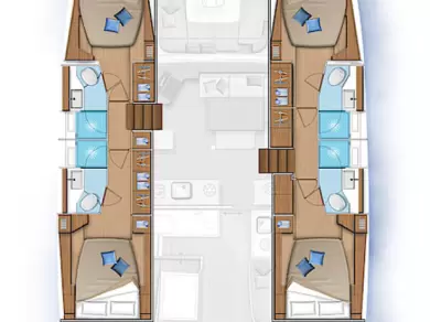 Boot mieten Sukošan günstig Lagoon 46