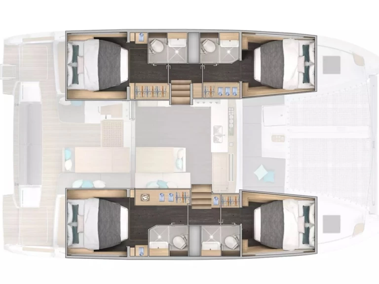 Katamaran mieten in Cugnana Verde - Lagoon Lagoon 43