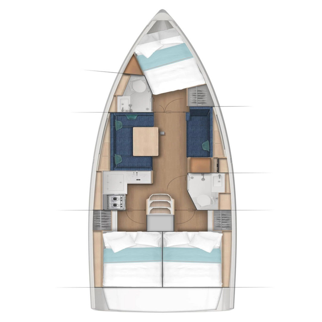 Jeanneau Sun Odyssey 380 mieten Punat