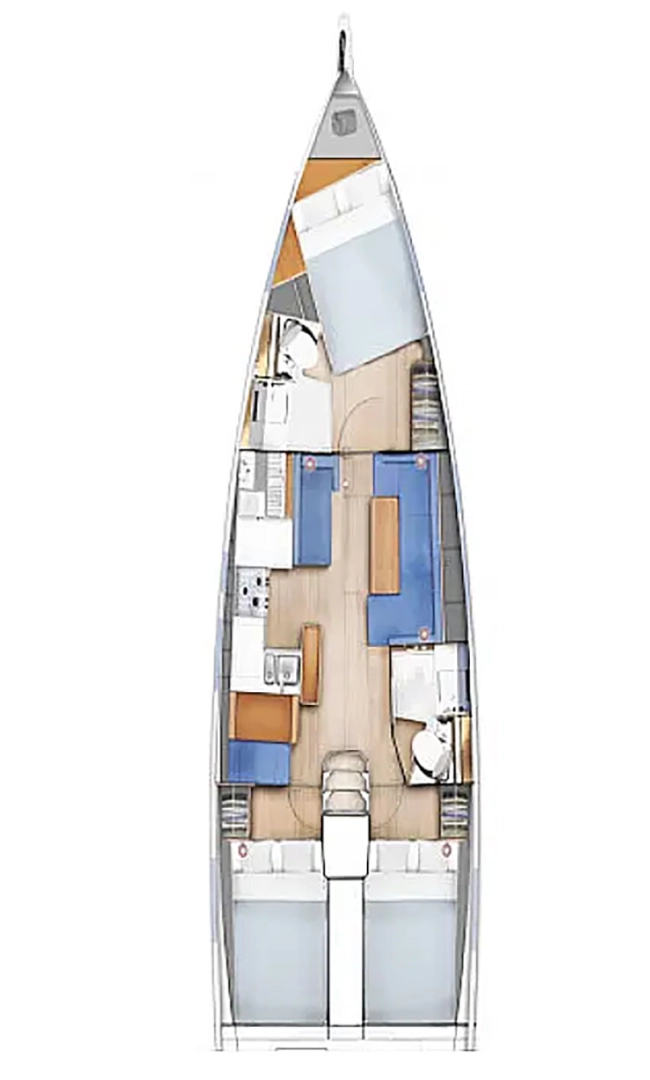 Boot mieten Zadar günstig Sun Odyssey 410