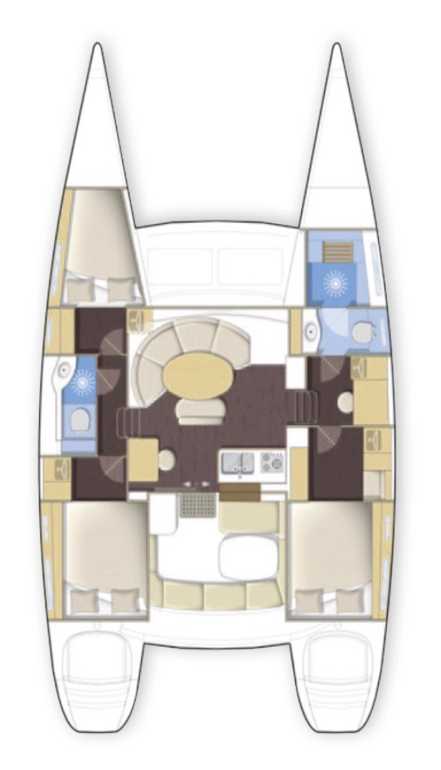 Vermietung Katamaran Lagoon mit Führerschein