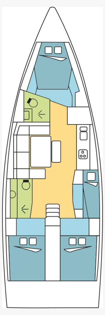 Ein Dufour Dufour 430 Grand Large mieten in Le Marin