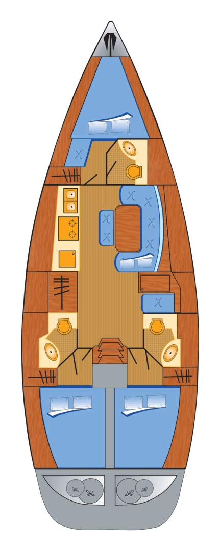 YachtCharter in Heiligenhafen - Bénéteau Cyclades 43.3 auf SamBoat