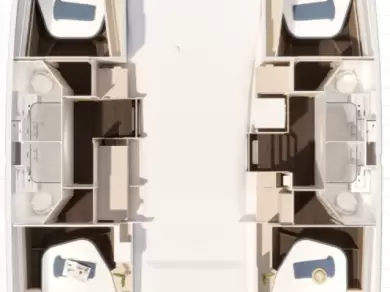 Boot mieten Nassau günstig Fountaine Pajot FP 44 Quatuor - 4 + 2 cab.