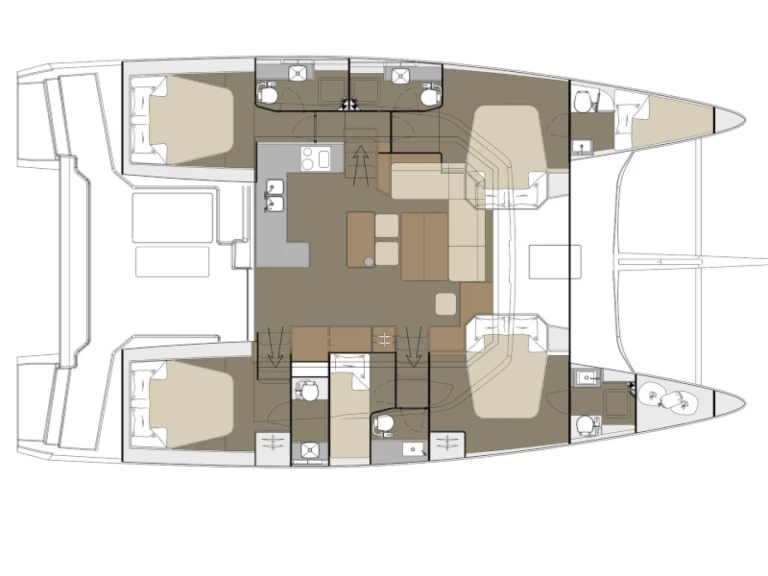 Bootsverleih Dufour Dufour Catamarans 48 Sail Lefkáda Samboat