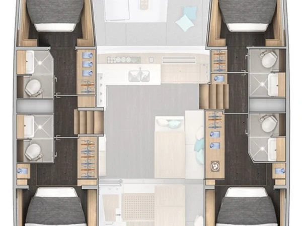 Vermietung Katamaran Lagoon mit Führerschein