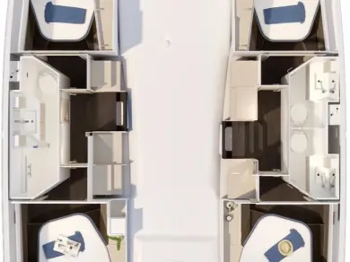 Fountaine Pajot Fountaine Pajot FP 41 Quatuor 4 mieten Golfe-Juan