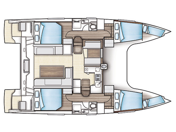Vermietung Katamaran Nautitech mit Führerschein