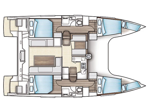 Vermietung Katamaran Nautitech mit Führerschein
