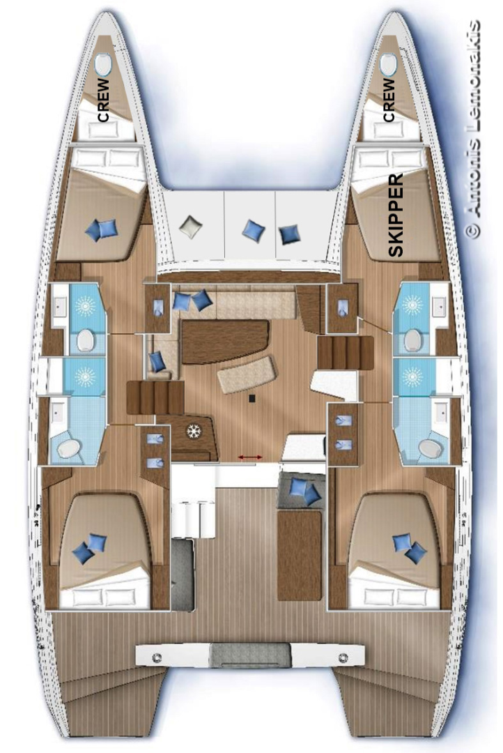 Katamaran mieten in Ermoupoli - Lagoon Lagoon 42