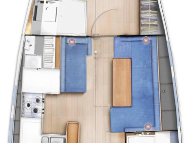 Jeanneau Sun Odyssey 410 mieten Piso Livadi