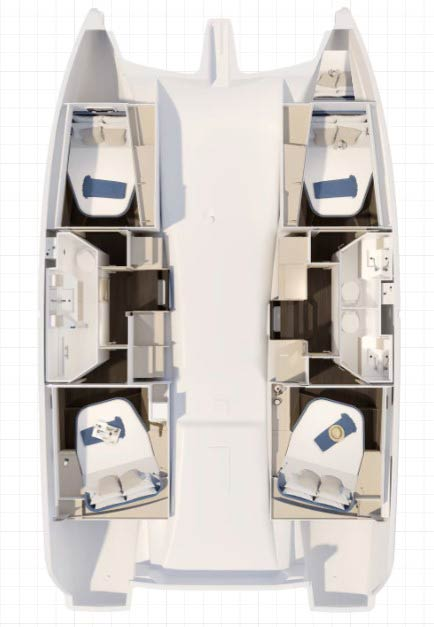 Ein Fountaine Pajot Fountaine Pajot FP 41 Quatuor 3 mieten in Biograd na Moru