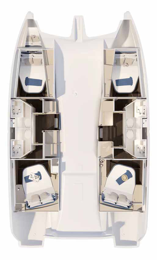 Bootsverleih Fountaine Pajot Fountaine Pajot FP 41 Quatuor 4 Trogir Samboat