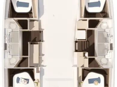 Vermietung Katamaran Fountaine Pajot mit Führerschein