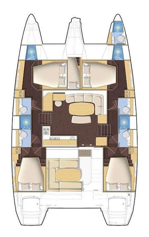 YachtCharter in Šibenik - Lagoon Lagoon 421 auf SamBoat