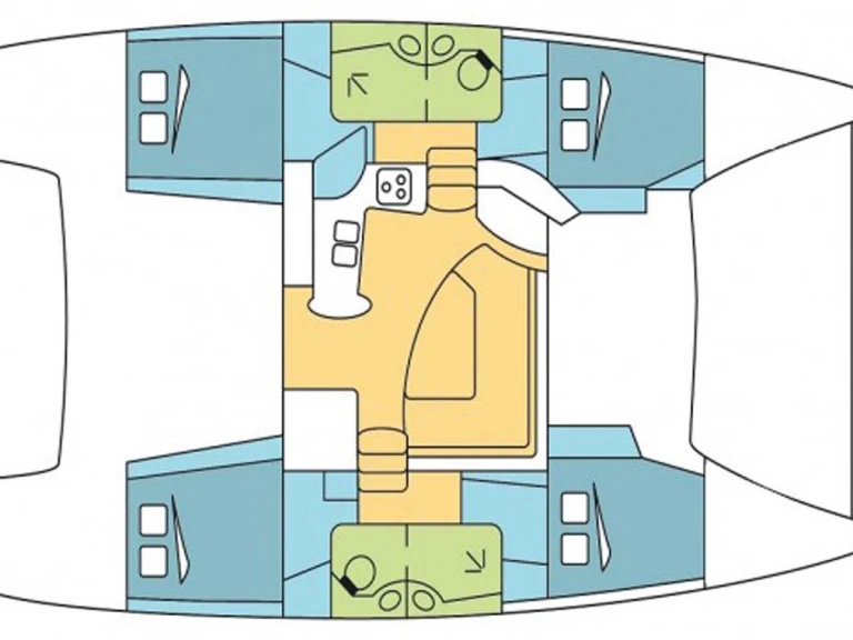 Katamaran mieten in Trogir - Fountaine Pajot Lipari 41