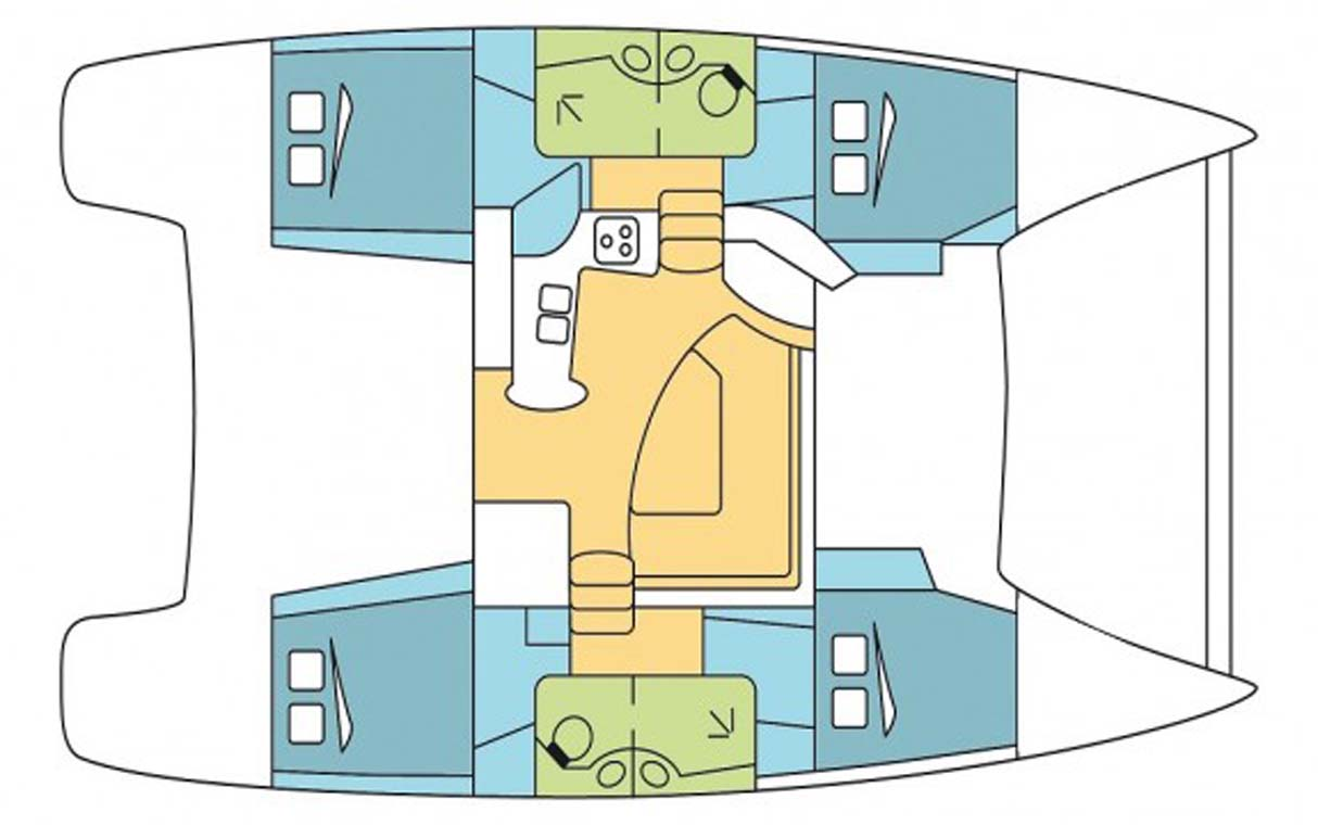 Katamaran mieten in Trogir - Fountaine Pajot Lipari 41